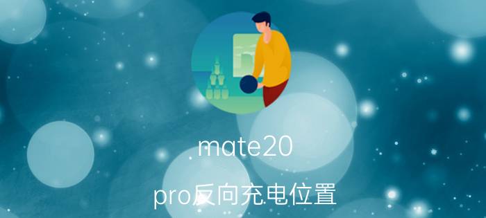 mate20 pro反向充电位置 哪些手机支持反向充电功能？